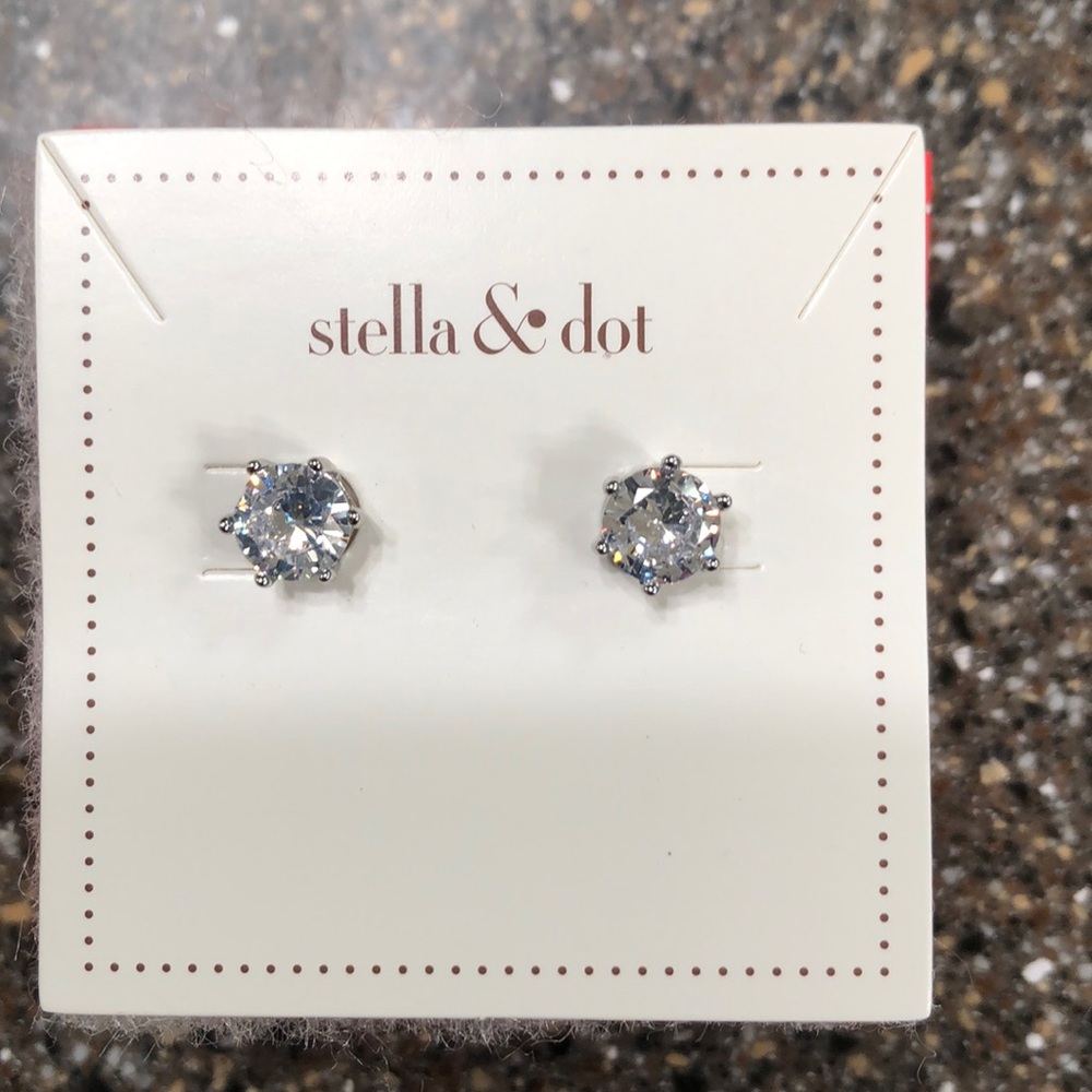 Stella & Dot Sparkle Studs Silver - Earrings